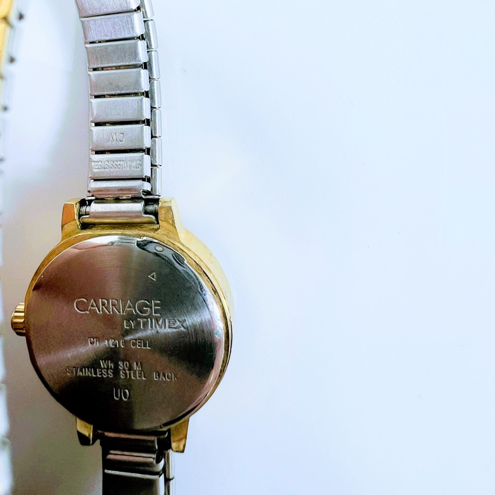 Vintage Carriage By Timex Quartz 30m Watch Gold Silve… Gem